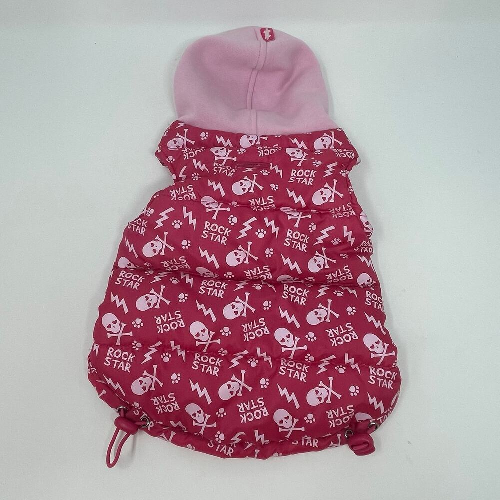 pink ROCK STAR Hoodie Jacket Dog size Small